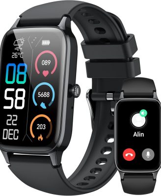 Smartwatch (Answer/Make Call), Fitness Tracker with 110+ Sport Modes